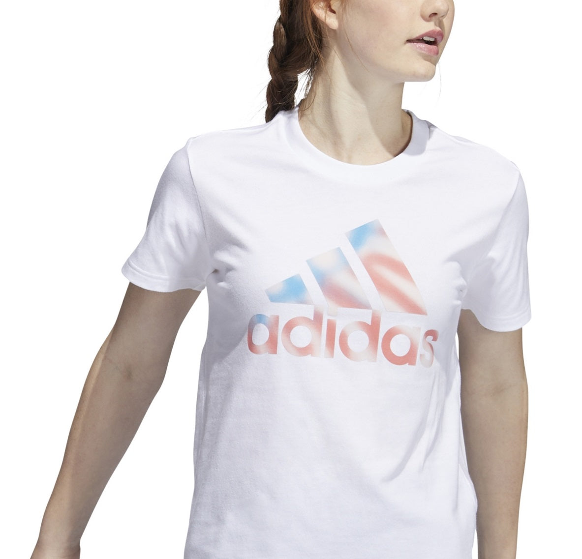 adidas Women's Americana Logo T-Shirt White Size X-Large