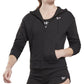 Reebok Women's French Terry Zip Front Hoodie Black Size Medium