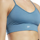 Reebok Women's Tri Back Medium Impact Sports Bra Blue Size Large