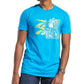 Reebok Men's Crewneck Basketball Graphic T-Shirt Blue Size Large