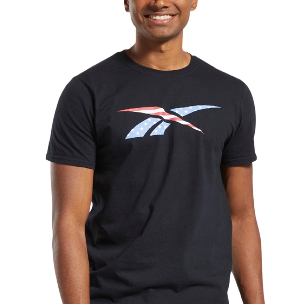 Reebok Men's Vector T-Shirt Black Size Medium