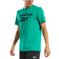 Reebok Men's Identity Logo Graphic T-Shirt Green Size Medium