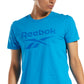 Reebok Men's Identity Logo Graphic T-Shirt Blue Size Small