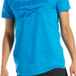 Reebok Men's Identity Logo Graphic T-Shirt Blue Size Large