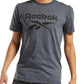 Reebok Men's Identity Logo Graphic T-Shirt Gray Size Medium
