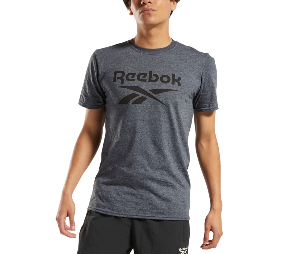 Reebok Men's Identity Logo Graphic T-Shirt Gray Size X-Large