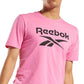 Reebok Men's Identity Logo Graphic T-Shirt Pink Size X-Large
