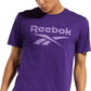 Reebok Men's Identity Logo Graphic T-Shirt Purple Size Small