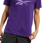 Reebok Men's Identity Logo Graphic T-Shirt Purple Size Small