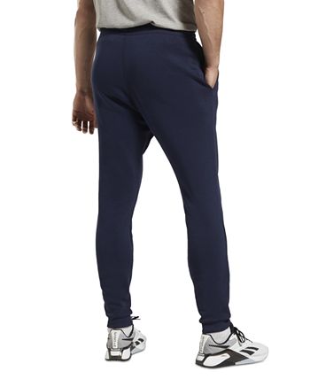 Reebok Men's Identity Classic Fit Fleece Joggers Blue Size Small