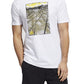 adidas Men's Sketch Track Graphic T-Shirt White Size Small