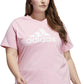 adidas Women's Cotton Logo T-Shirt Pink Size 1X