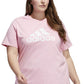 adidas Women's Cotton Logo T-Shirt Pink Size 2X