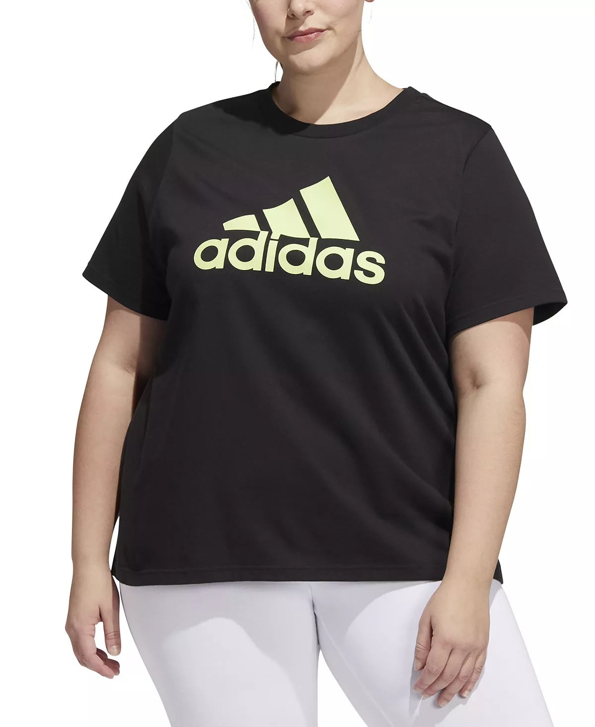 adidas-womens-black-lime-cotton-logo-t-shirt-size-plus-1x