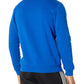 adidas Men's Feel Cozy Essentials Classic Fit Embroidered Logo Fleece Sweatshirt Blue Size Medium