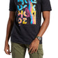 Reebok Men's Basketball Playground Graphic T-Shirt Black Size Small