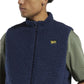 Reebok Men's Reversible Cord Sherpa-Fleece Vest Blue Size M