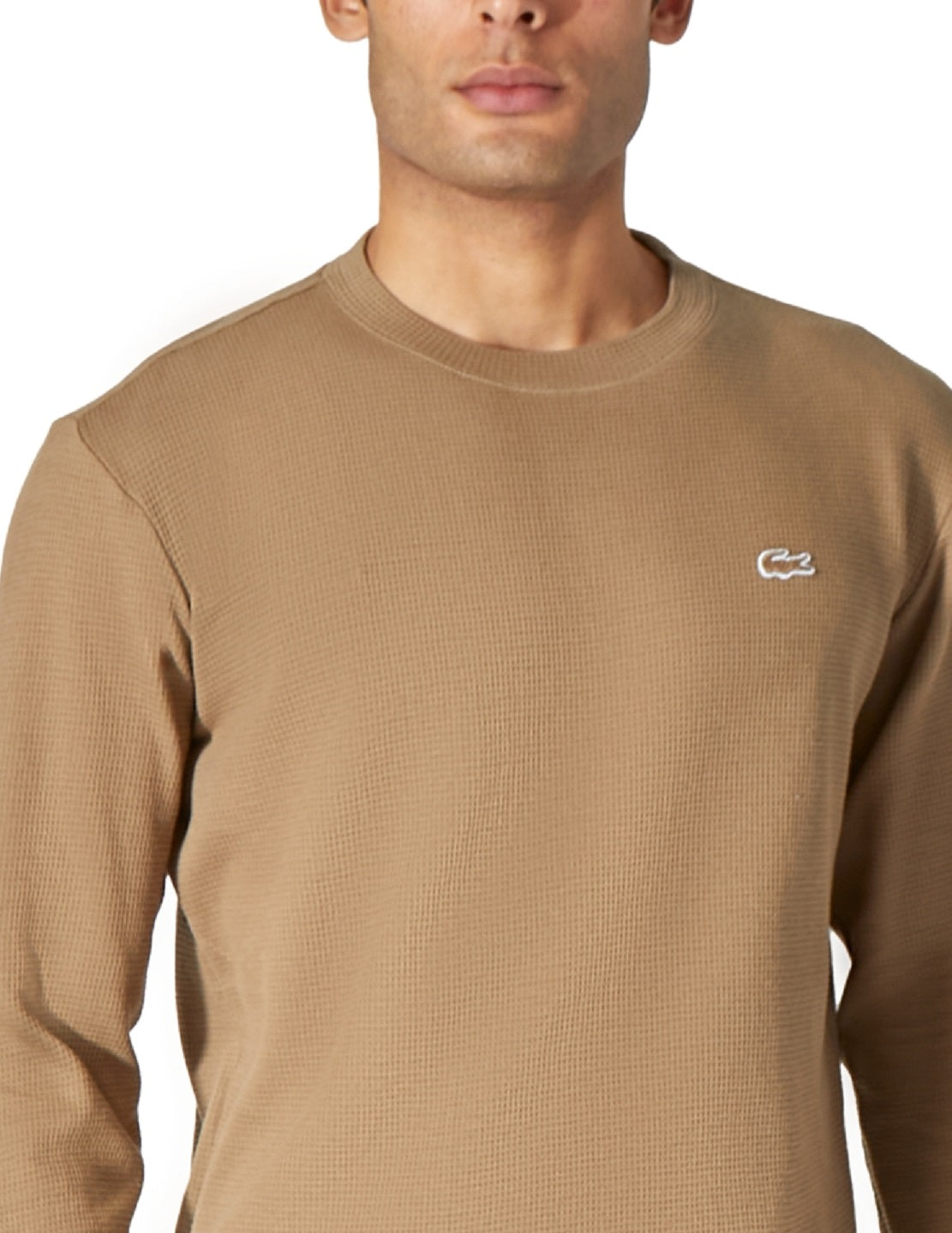 Lacoste Men's Thermal Shirt Brown Size XX-Large