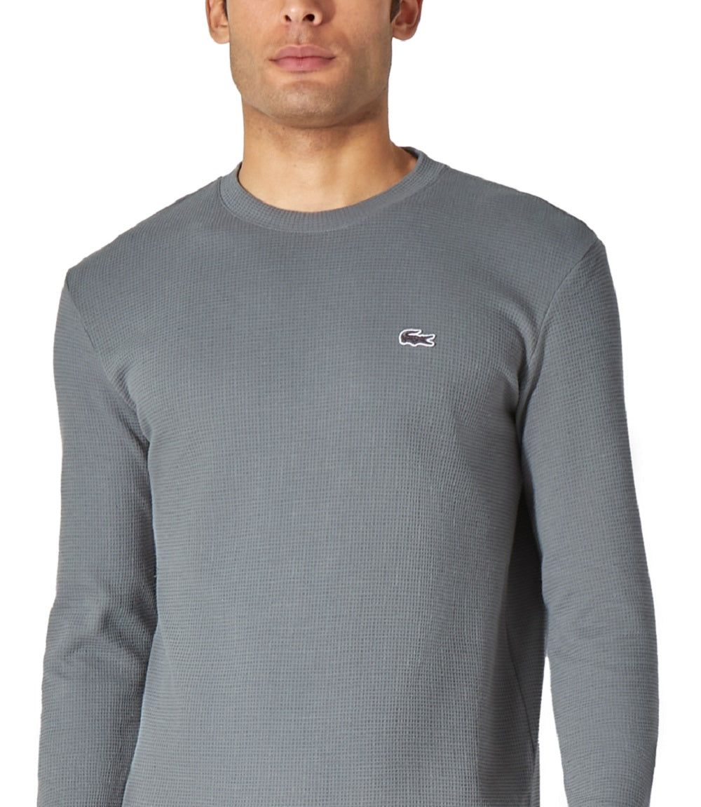Lacoste Men's Lacoste Thermal Shirt Gray Size XX-Large