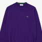 Lacoste Men’s Crew Neck Cotton Sweater Purple Size 6