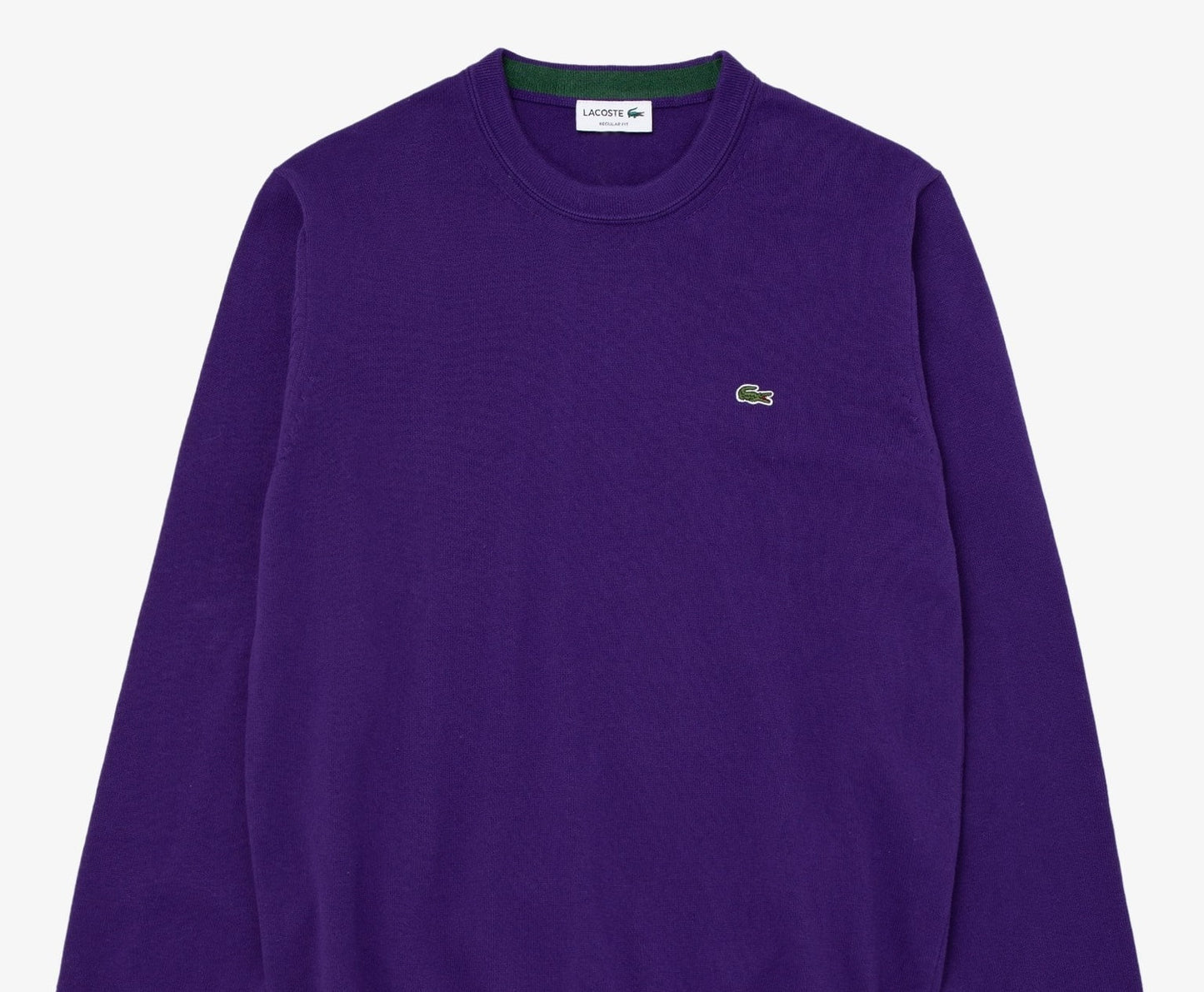 Lacoste Men’s Crew Neck Cotton Sweater Purple Size 6
