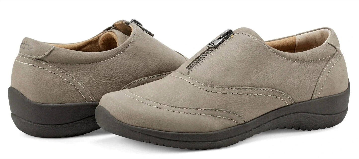 Earth - Women's Fannie Round Toe Casual Leather Slip-on Flats