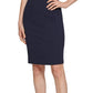 Calvin Klein Women's Chiffon Sleeve Sheath Dress Blue Size 4