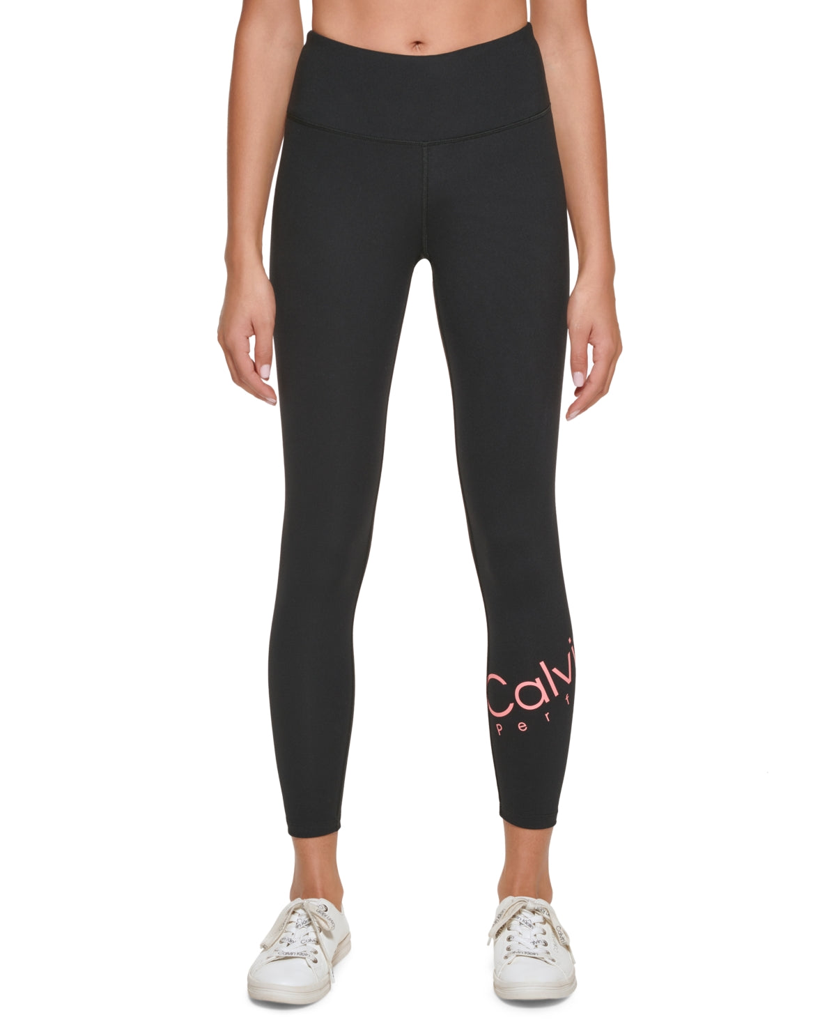 Calvin Klein Women's Logo 7/8 Leggings Black Size Large