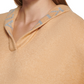 Calvin Klein Women's Knit Pocketed Stretch Logo Graphic Long Sleeve V Neck Hoodie Sweater Gold Size X-Large