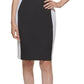 Calvin Klein Women's Colorblocked Scuba Sheath Dress Black Size 14