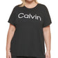 Calvin Klein Women's Logo Graphic T Shirt Black Size 2X