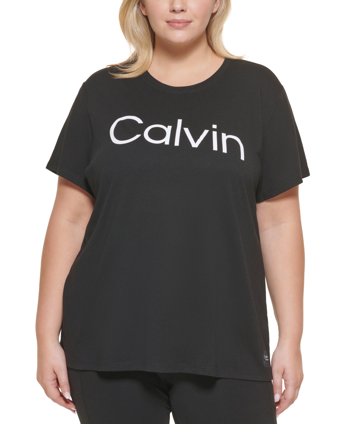 Calvin Klein Women's Logo Graphic T Shirt Black Size 2X
