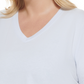 Calvin Klein Women's Logo Patch V Neck T-Shirt Blue Size 1X