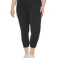Calvin Klein Women's High Waist Side Pocket 7/8 Leggings Black Size 2X