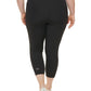 Calvin Klein Women's High Waist Side Pocket 7/8 Leggings Black Size 2X