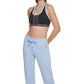Calvin Klein Women's Fleece Mirror Logo Joggers Blue Size Large