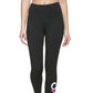 Calvin Klein Women's Colorblocked Logo 7/8 Leggings Black Size Small