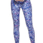 Calvin Klein Women's Floral Print 7/8 Leggings Blue Size Large