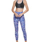 Calvin Klein Women's Floral Print 7/8 Leggings Blue Size Large