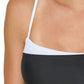 Calvin Klein Women's Straight Neck Bikini Top Swimsuit Black Size Mediumedium