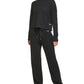 Calvin Klein Women's Waffle Hoodie Black Size X-Small