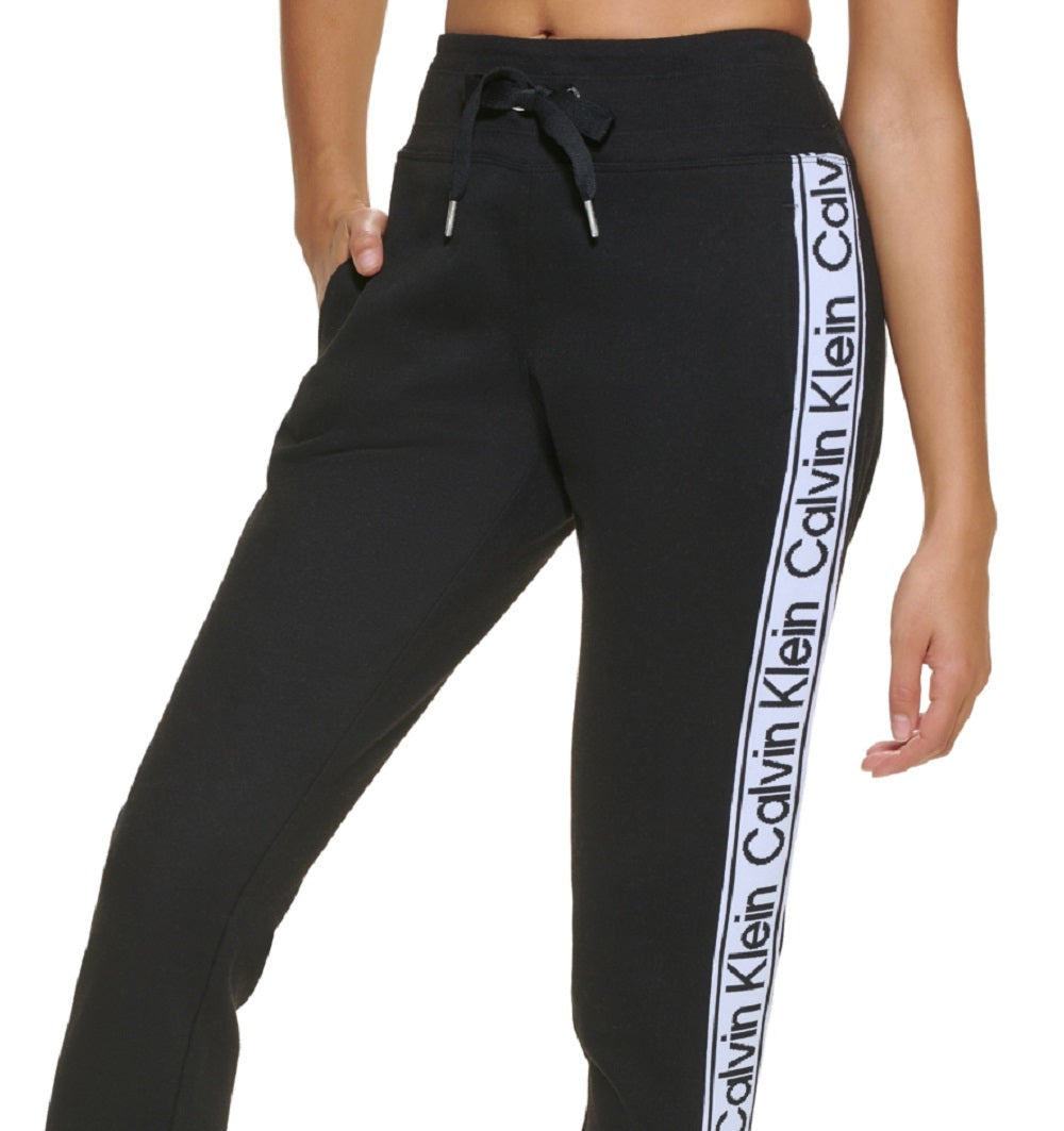 Calvin Klein Women's Logo Tape Joggers Black Size X-Large