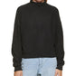 Calvin Klein Women's Honeycomb Funnel Neck Sweater Black Size Medium