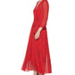 Calvin Klein Women's Printed Maxi Dress Red Size 10