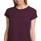 Calvin Klein Women's Short Sleeve Logo T-Shirt Purple Size Small