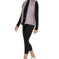 Calvin Klein Women's Diagonal Quilted Vest Purple Size Medium