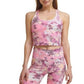 Calvin Klein Women's Printed Racerback Cropped Tank Top Purple Size S