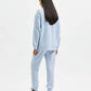 Calvin Klein Women's Fleece Sweatshirt Blue Size Large