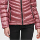 Calvin Klein Women's Hooded Packable Shine Down Puffer Coat Rose Size Medium
