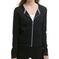 Calvin Klein Women's Zip Front Hoodie Black Size Medium